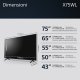 Sony BRAVIA | KD-75X75WL | LED | 4K HDR | Google TV | ECO PACK | BRAVIA CORE | Narrow Bezel Design 13