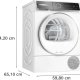 Bosch Serie 8 WQB246C90 asciugatrice Libera installazione Caricamento frontale 9 kg A+++ Bianco 7