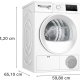 Bosch Serie 4 WTH85225GB asciugatrice Libera installazione Caricamento frontale 8 kg A++ Bianco 6