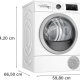 Bosch Serie 6 WTU87665NL asciugatrice Libera installazione Caricamento frontale 8 kg A+++ Bianco 6
