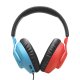 JBL Quantum 100N Auricolare Cablato A Padiglione Gaming Blu, Rosso 5