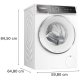 Bosch Serie 8 WGB244A90 lavatrice Caricamento frontale 9 kg 1400 Giri/min Bianco 6