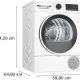 Bosch Serie 6 WQG241001 asciugatrice Libera installazione Caricamento frontale 9 kg A++ Bianco 6