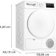 Bosch Serie 4 WTH8300MNL asciugatrice Libera installazione Caricamento frontale 8 kg A++ Bianco 6