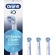 Oral-B Testine di Ricambio iO Series Ultimate Clean, Testine Rotonde Originali, Setole CrissCross per pulizia e rimozione della placca avanzate e in profondità. 3 Testine 3