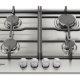 Whirlpool TGML 660 IX NL piano cottura Acciaio inox Da incasso 58 cm Gas 4 Fornello(i) 3