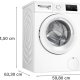 Bosch Serie 4 WAN2401LSN lavatrice Caricamento frontale 8 kg 1200 Giri/min Bianco 9