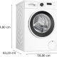 Bosch Serie 2 WGE0240ASN lavatrice Caricamento frontale 7 kg 1400 Giri/min Bianco 10