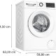 Bosch Serie 6 WGG242Z2SN lavatrice Caricamento frontale 9 kg 1200 Giri/min Bianco 7