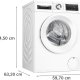 Bosch Serie 6 WGG2540MSN lavatrice Caricamento frontale 10 kg 1400 Giri/min Bianco 10