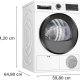 Bosch Serie 6 WQG242AESN asciugatrice Libera installazione Caricamento frontale 9 kg A++ Bianco 13