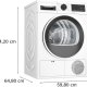 Bosch Serie 6 WQG242AISN asciugatrice Libera installazione Caricamento frontale 9 kg A++ Bianco 13