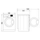 Indesit BDE 76435 WSV EE lavasciuga Libera installazione Caricamento frontale Bianco D 9