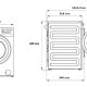 Beko b300 BM3WFSU49415WB lavatrice Caricamento frontale 9 kg 1400 Giri/min Bianco 7
