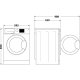 Hotpoint Ariston NDD 86448 GDA UK lavasciuga Caricamento frontale Grafite C 19