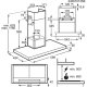 Electrolux CAPPA CAMINO DECORATIVO T SHAPE CLASSE A 60 cm LFT826X MADE IN EUROPE 15