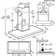 Electrolux Cappa Camino Decorativo T Shape Classe A 60 Cm LFT826X MADE IN EUROPE 15