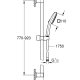 GROHE Vitalio Comfort 110 sistema di doccia Nero 5