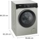 Siemens iQ500 WG46H2AXGB lavatrice Caricamento frontale 9 kg 1600 Giri/min Argento 6