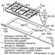 Bosch Serie 6 PCR9A5I90 Piano cottura a gas 90 cm 5 fuochi Acciaio Inox 7