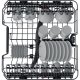Whirlpool Lavastoviglie BI 60 cm, classe B, 14 coperti, terzo cesto fisso 9