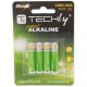 Techly Blister 4 Batterie High Power Mini Stilo AAA Alcaline LR03 1.5V (IBT-KAL-LR03T) 5