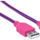 Manhattan 352758 cavo USB USB 2.0 1 m USB A Micro-USB B Rosa, Viola 3