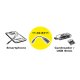 ROLINE 11.02.8311 cavo USB USB 2.0 0,15 m Micro-USB B USB A Nero 3