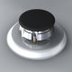 Siemens EC745RB90E piano cottura Nero, Acciaio inox Da incasso Gas 5 Fornello(i) 5