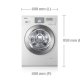 Samsung WF0804Y8E lavatrice Caricamento frontale 8 kg 1400 Giri/min Cromo, Acciaio inossidabile 3