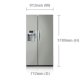 Samsung RSH7UNPN frigorifero side-by-side Libera installazione Platino, Acciaio inox 4