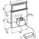 Elica Adagio BL/F/90 Aspirazione verso il basso Nero, Acciaio inox 580 m³/h 3