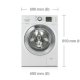 Samsung WF906P4SAWQ lavatrice Caricamento frontale 9 kg 1400 Giri/min Bianco 3