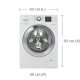Samsung WF906P4SAWQ lavatrice Caricamento frontale 9 kg 1400 Giri/min Bianco 5