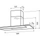 Elica Optica Soft Halo IX/A/90 Cappa aspirante a parete Acciaio inox 630 m³/h 3
