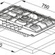 Franke FHNE 755 4G TC AL C Grigio Da incasso Gas 5 Fornello(i) 3
