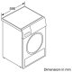 Bosch WTW85478IT asciugatrice Libera installazione Caricamento frontale 8 kg A++ Bianco 5