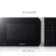 Samsung GE89FE-B Nero 23 L 800 W 4