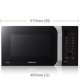 Samsung CE107F-S forno a microonde Nero, Argento 28 L 900 W 3
