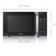 Samsung CE107FTP-S forno a microonde Nero, Argento 28 L 900 W 5