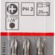 Bosch 2 607 001 511 punta per cacciavite 3 pz 3