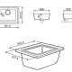 Smeg VST50AV lavello Lavello sottopiano Rettangolare Cristalite 3