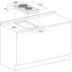 Hotpoint Ariston DK 02 (IX) /HA Nero, Acciaio inox Da incasso Piastra sigillata 2 Fornello(i) 3