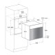Hotpoint Ariston FKQ 89EL 0 (K)/HA forno 59 L 2800 W Nero, Acciaio inox 3