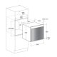 Hotpoint Ariston OK1037ELDP 0 X/HA forno 77 L 3400 W Nero, Acciaio inox 3