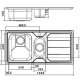 Whirlpool AM 1050 IX lavello Lavello montato su piano Rettangolare Acciaio inox 3