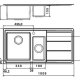 Whirlpool AM 1051 IXL/LH lavello Lavello montato su piano Rettangolare Acciaio inox 3