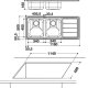 Whirlpool AM 1150 IX/LH Lavello montato su piano Rettangolare Acciaio inox 3