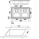 Whirlpool AM 8652 IX Lavello montato su piano Rettangolare Acciaio inox 3