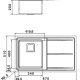 Whirlpool FS 8751 IXL lavello Lavello montato su piano Rettangolare Acciaio inox 3